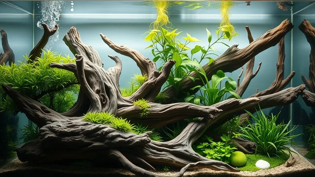 5 Segredos para Dispor Troncos: Crie Layouts Complexos e Harmoniosos em Aquários Plantados