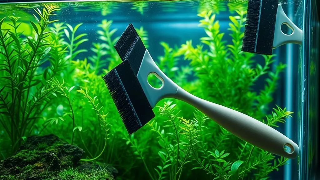 7 Táticas Essenciais para Limpar Algas Difíceis do Vidro de Aquário Plantado Sem Riscos