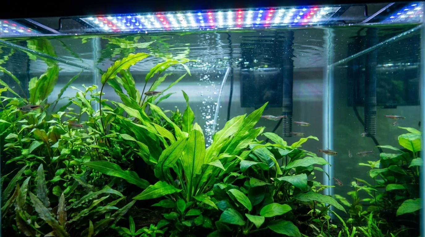 Iluminação LED Turbinada: Fotossíntese Maximizada no Aquário Plantado